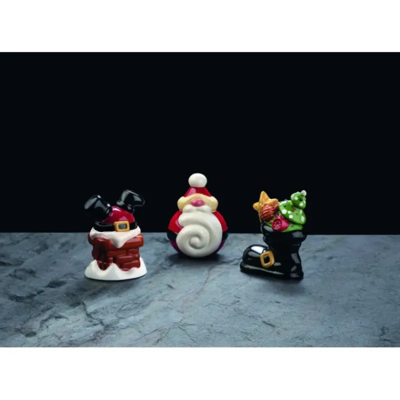 Moules À Chocolat*PAVONI Moule Chocolat Père Noël Cheminée Ø 12,5 cm x H 17 cm (x2)