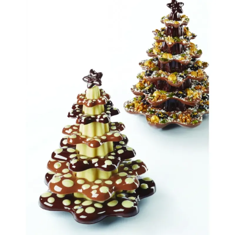 Moules À Chocolat*PAVONI Moule Chocolat Sapin de Noël Ring Ø 16 x H 20 cm (x1)