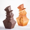 Moules À Chocolat*PAVONI Moule Chocolat Snowman 12,5 x 12,1 x H 20 cm (x2)