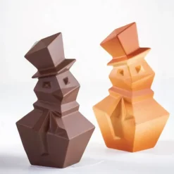 Moules À Chocolat*PAVONI Moule Chocolat Snowman 12,5 x 12,1 x H 20 cm (x2)
