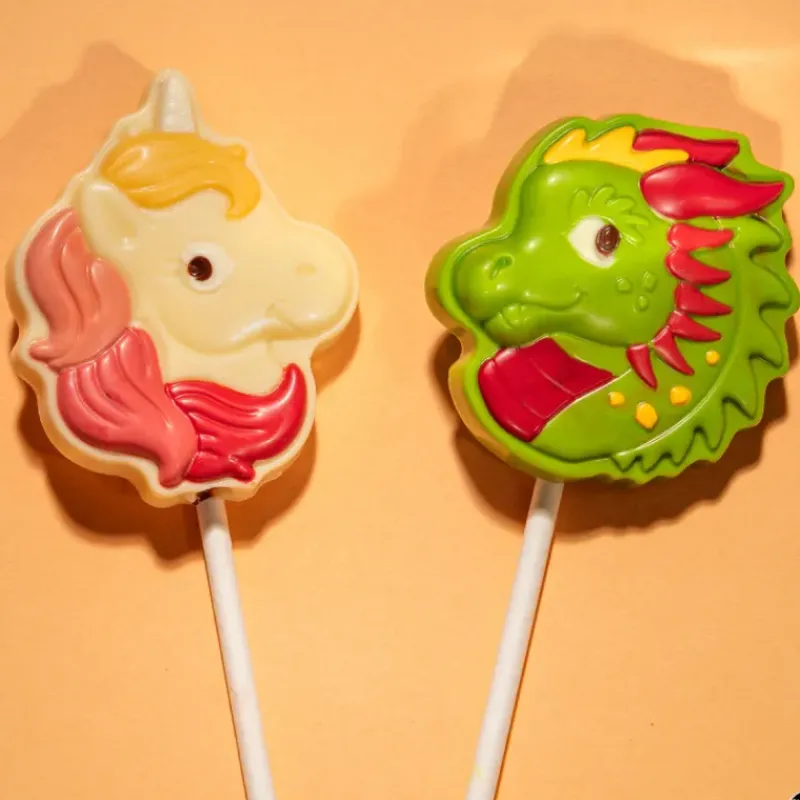 Moules À Chocolat*Chocolat Form Moule Chocolat Sucette Licorne 5,2 x 4,8 cm (x5)