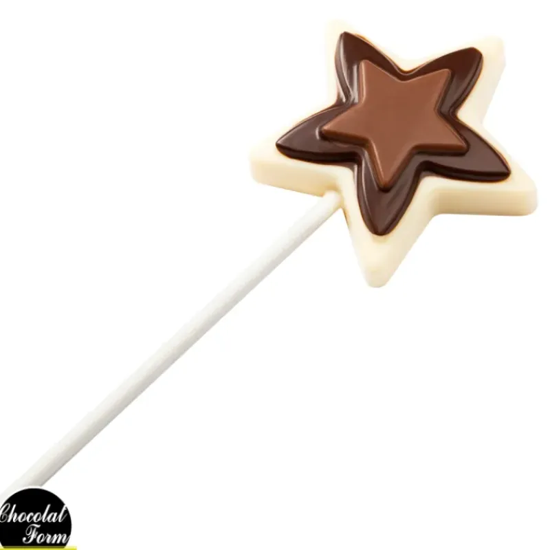 Moules À Chocolat*CHOCOLATE WORLD Moule Chocolat Sucette Étoile (x4)