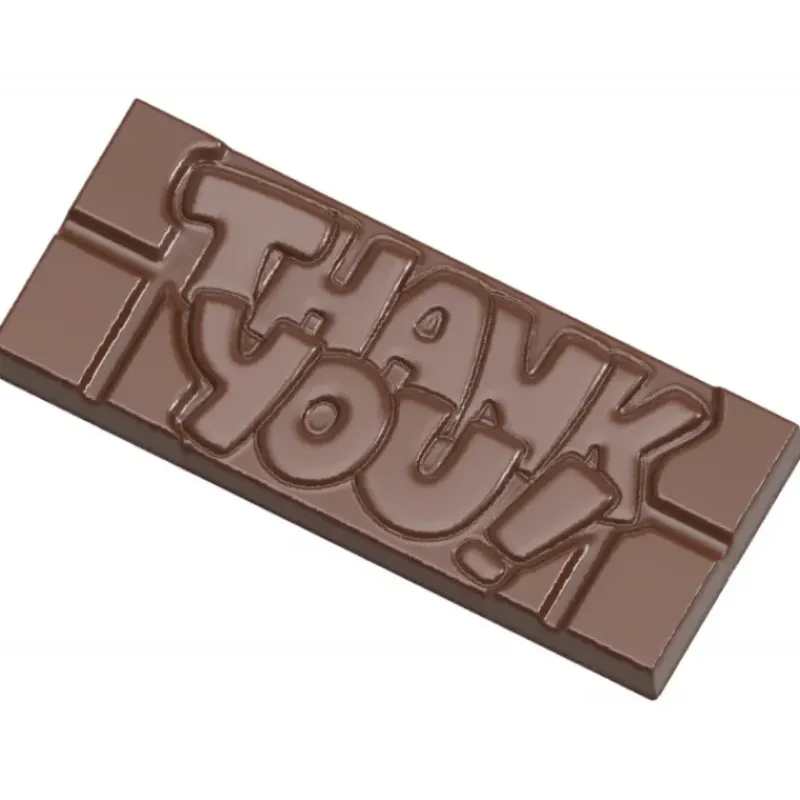 Moules À Chocolat*CHOCOLATE WORLD Moule Chocolat Tablette Thank You (x4)