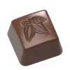 Moules À Chocolat*CHOCOLATE WORLD Moule Chocolat Timbre Cacao Carré 26 mm (x24)