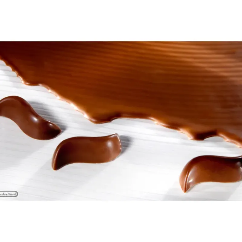 Moules À Chocolat*CHOCOLATE WORLD Moule Chocolat Vague 5 x 2,5 cm (x21)