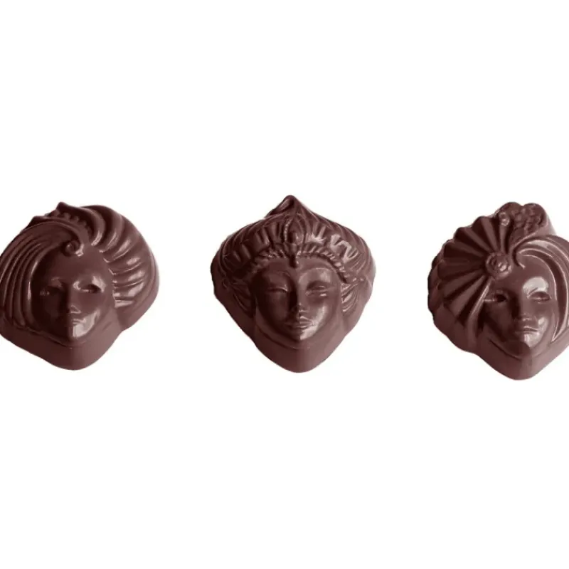 Moules À Chocolat*CHOCOLATE WORLD Moule Chocolat Venise Masque 39 mm (x18)