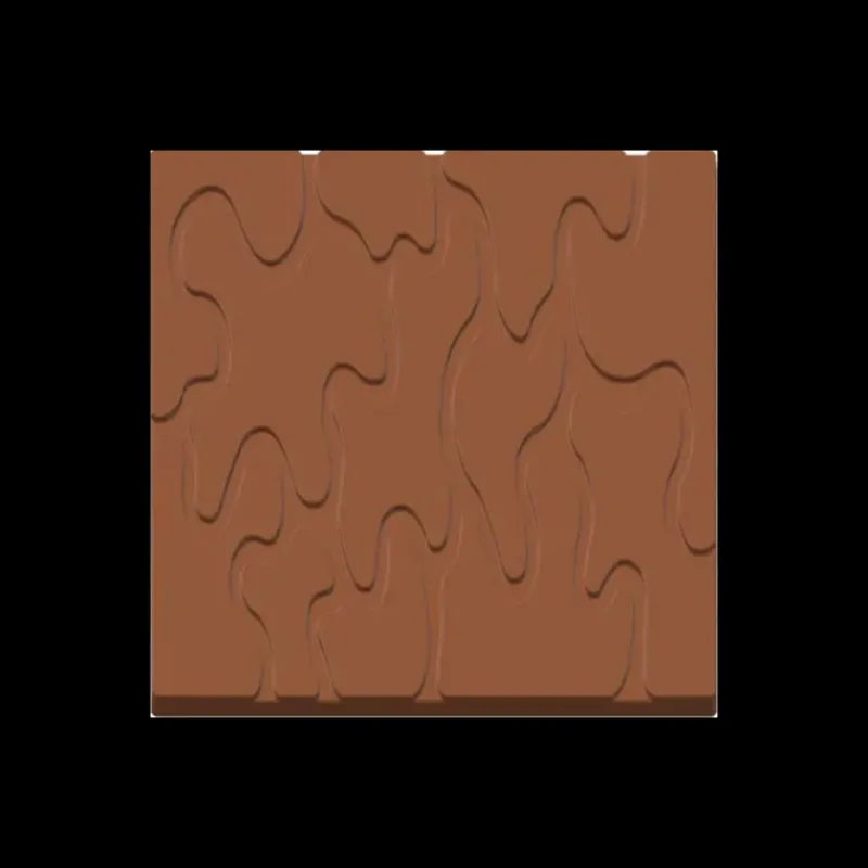 Moules À Chocolat*CUISINEADDICT Moule Embout de Bûche Carré 9003 Fondu 8 cm (x6)