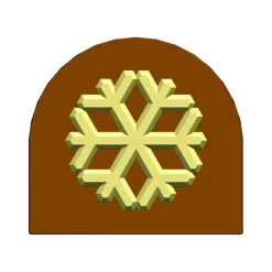 Moules À Chocolat|Moules À Gâteaux*MALLARD FERRIERE Moule Embout de bûche Flocon 78 x 85 mm Mallard Ferrière