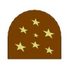 Moules À Chocolat|Moules À Gâteaux*MALLARD FERRIERE Moule Embout de bûche Petites Etoiles 78 x 85 mm Mallard Ferrière