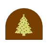 Moules À Chocolat|Moules À Gâteaux*MALLARD FERRIERE Moule Embout de bûche Sapin de Noël 80 x 68 mm Mallard Ferrière