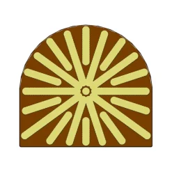 Moules À Chocolat|Moules À Gâteaux*MALLARD FERRIERE Moule Embout de bûche Soleil 78 x 85 mm Mallard Ferrière