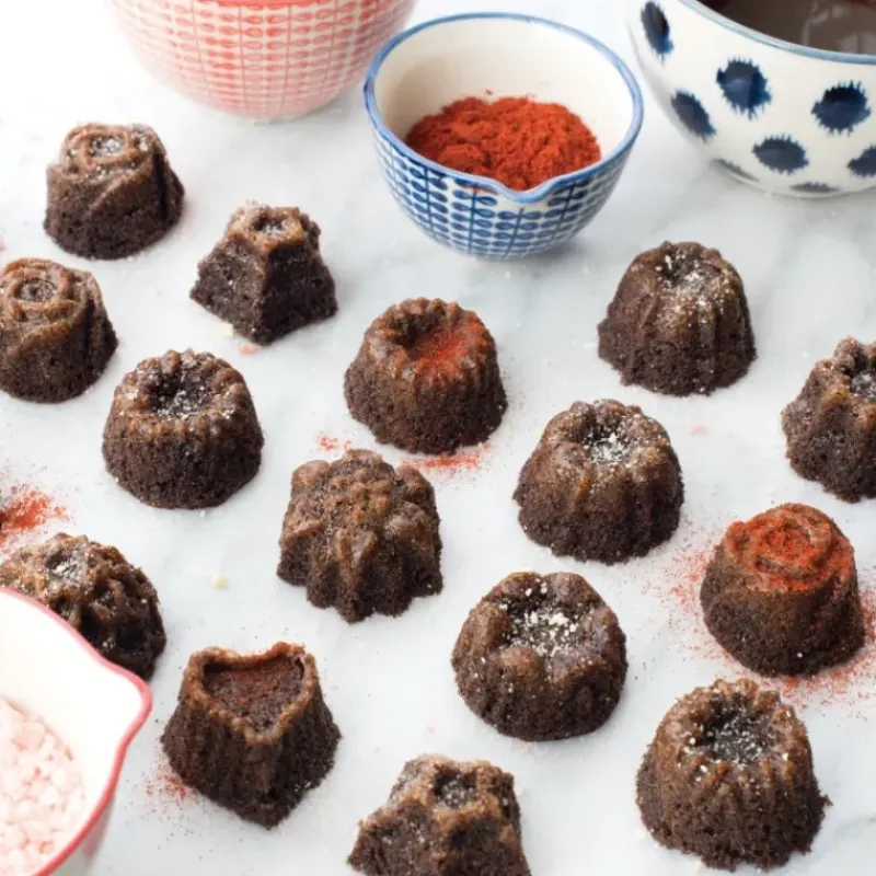 Moule Anti-adhésif|Moules À Gâteaux*NORDIC WARE Moule Mini Bundt Assortis (x30) Toffee