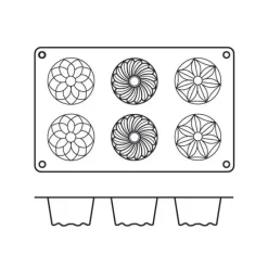 Moule Silicone|Moules À Gâteaux*SILIKOMART Moule mini kougloffs assortis professionnel en silicone