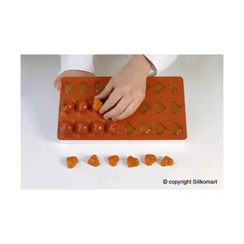 Moule Silicone*SILIKOMART Moule Pâte de Fruit Ananas 24 empreintes 9ml Professional