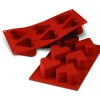 Moule Silicone*SILIKOMART Moule Silicone 6 Coeurs 6,5 cm x H 4 cm