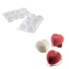 Moule Silicone*SILIKOMART Moule Silicone 8 Coeurs Bombés 6,35 x 6,5 cm 100ml Professional