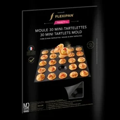 Moule Anti-adhésif|Moule Silicone*FLEXIPAN DEMARLE Moule Silicone 30 Mini Tartelettes Ø 4,2 cm