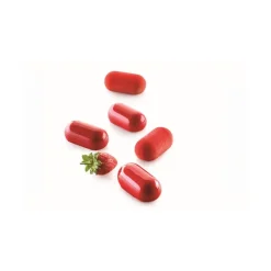 Moule Silicone*SILIKOMART Moule Silicone 12 Minis Ovales Bombés 5,8 x 2,9 cm 30ml Professional