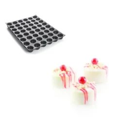 Moule Silicone*SILIKOMART Moule Silicone 96 Pomponnettes Ø3,6 x H1,7 cm 15ml Professional