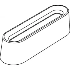 Moule Silicone*PAVOFLEX Moule Silicone Bande Creuse 12 x 3,5 cm x H 3,2 cm (x20)