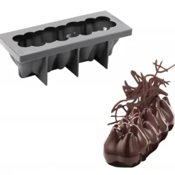 Moule Silicone|Moules À Gâteaux*PAVONI Moule Silicone Bûche Anémone 25 x 9 cm x H 8,5 cm