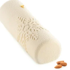 Moule Silicone|Moules À Gâteaux*SILIKOMART Moule Silicone Bûche Flocon 25 x 8,1 x H 5,8 cm