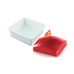 Moule Silicone*SILIKOMART Moule Silicone Carré Sphère 16x16 cm Grand Modèle Professional