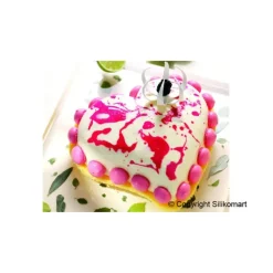 Moule Silicone*SILIKOMART Moule Silicone Coeur bombé professionnel 205 x 186 mm