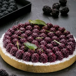 Moule Silicone*PAVONI Moule Silicone Décor Mûres Ø 18 cm x H 2,2 cm