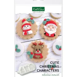 Moule Silicone*KATY SUE Moule Silicone Décors Personnages de Noël (x3)