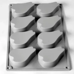 Moule Silicone*PAVONI Moule Silicone Demi-Poire 30 x 17.5 cm (x8)