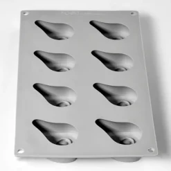Moule Silicone*PAVONI Moule Silicone Demi-Poire 30 x 17.5 cm (x8)