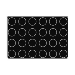 Moule Silicone*PAVOFLEX Moule Silicone Demi-sphère Ø 7 cm x H 4 cm (x24)