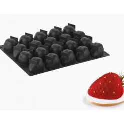 Moule Silicone|Moules À Gâteaux*PAVOFLEX Moule Silicone Fraise 7,1 x 5,4 cm x H 4,6 cm (x20)