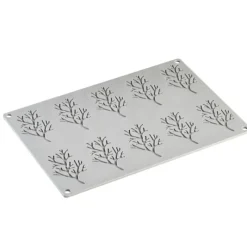 Moule Silicone*PAVONI Moule Silicone Gourmand Bois 7,8 x 4,8 x H 0,2 cm (x10)