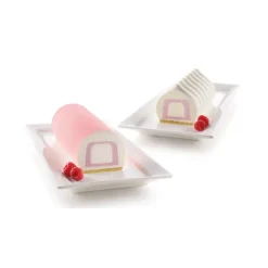 Moule Silicone*SILIKOMART 3D DESIGN Moule Silicone Insert Bûche et Cake 22 x 5 x H 4 cm (x2)