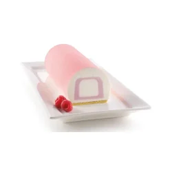 Moule Silicone*SILIKOMART 3D DESIGN Moule Silicone Insert Bûche et Cake 22 x 5 x H 4 cm (x2)
