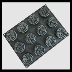 Moule Silicone*PAVONI Moule Silicone La Vie En Rose Ø 7,8 x H 2,6 cm (x12) Cédric Grolet Pavoflex