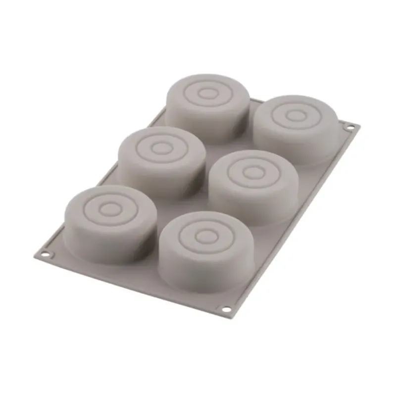 Moule Silicone|Moules À Gâteaux*SILIKOMART Moule Silicone Mini Color Ø 7,3 x H 3 cm (x6)