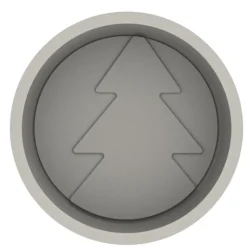 Moule Silicone*SILIKOMART Moule Silicone Sapin Hiver Ø 20 x H 5 cm