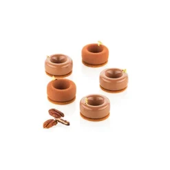 Moule Silicone|Moules À Gâteaux*SILIKOMART Moule Silicone Savarin Oblio Ø 5 cm x H 2,1 cm (x15) Professional