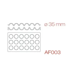 Moule Silicone*PAVONI Moule Silicone Sphère 30 x 17,5 cm Ø 3,5 cm (x18)