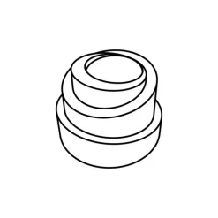 Moule Silicone*PAVOFLEX Moule Silicone Spirale Babel Ø 6,8 cm x H 5 cm (x24)