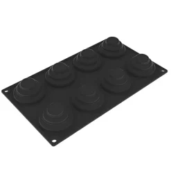 Moule Silicone*PAVOFLEX Moule Silicone Step Ø 6 cm x H 3,2 cm (x8)