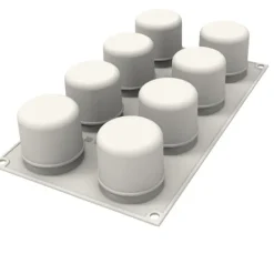 Emporte Pièce - Découpoir Pâtisserie|Moule Silicone*SILIKOMART Moule Silicone Sweet Layers avec Emporte-Pièce Ø 5,5 x H 5,5 cm (x8)