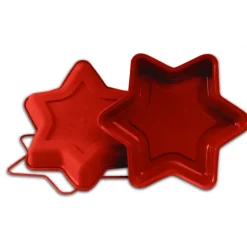 Moule Silicone|Moules À Gâteaux*SILIKOMART Moule souple professionnel forme Etoile 6 branches en silicone Ø 26 cm H 4 cm