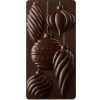 Moules À Chocolat*PAVONI Moule Tablette Chocolat Boule Noël 15,4 x 7,7 cm