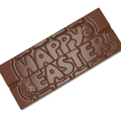 Moules À Chocolat*CHOCOLATE WORLD Moule Tablette Chocolat Happy Easter 11,8 x 5 cm (x4)
