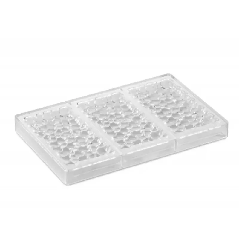 Moules À Chocolat*PAVONI Moule Tablette Chocolat Pétillant 15 x 7,7 cm x H 1,2 cm (x3)