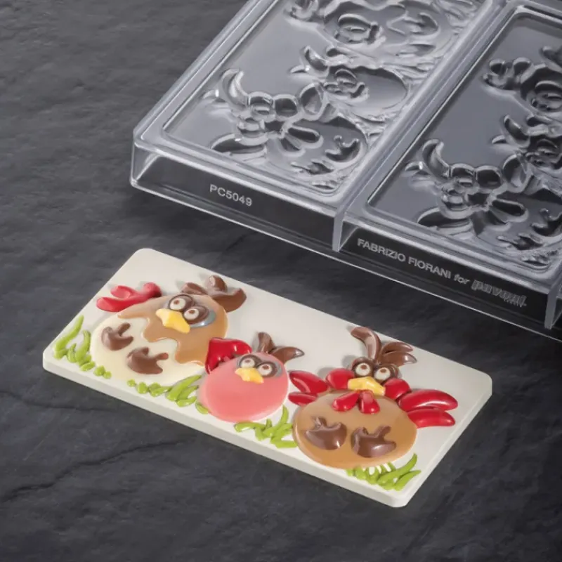 Moules À Chocolat*PAVONI Moule Tablette Chocolat Pâques 15,4 x 7,2 cm (x3)